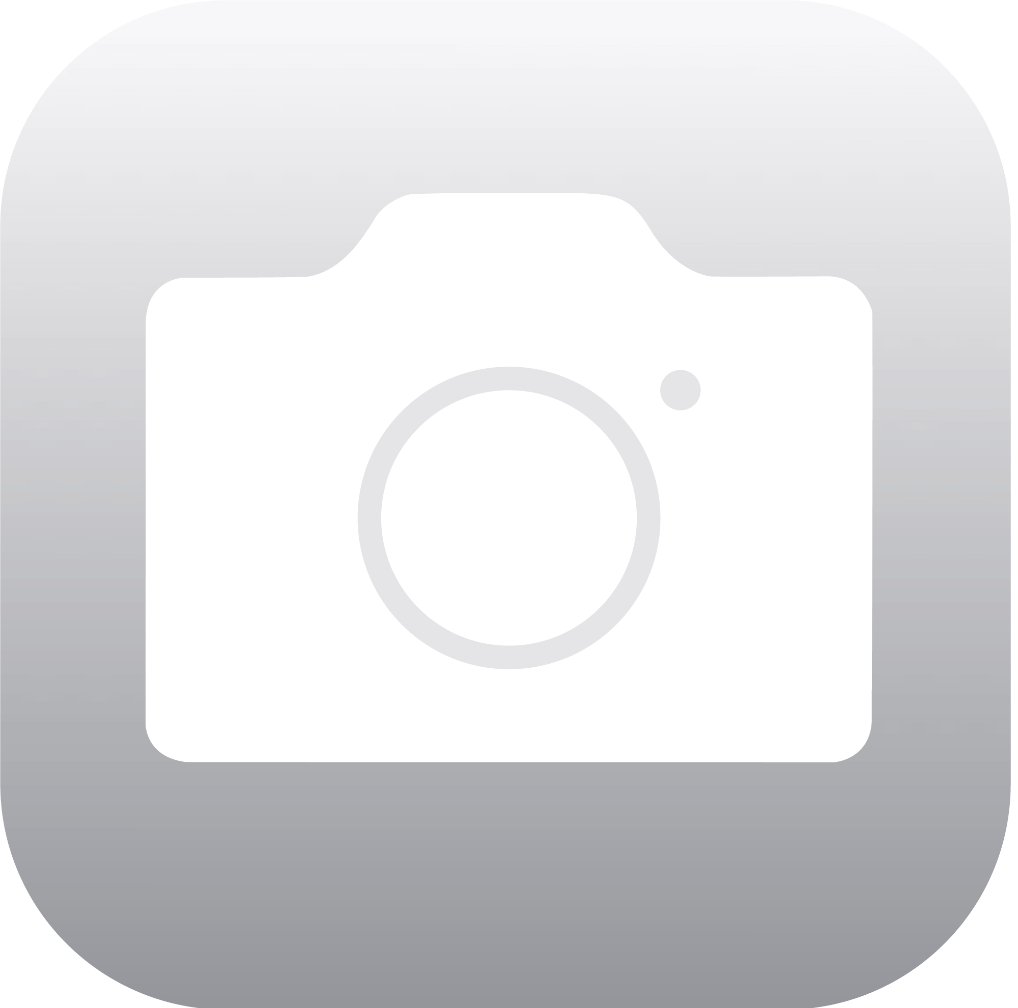 White Iphone Camera Icon PNG